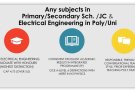 数学，科学，物理，电子工程， 1对1家教补习（小学，中学，初级学院，理工学院均可）