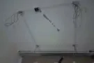 电工安装灯具, 吊扇，走线铺线，检查维修灯具故障电路, 地板打磨修复。刷墙面漆