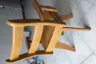 白橡木可旋转电脑椅