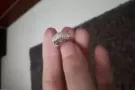 单只钻石白金耳环