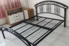 义顺自取质量好,私人双人床厚管结实八成新便宜200,