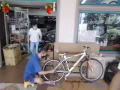 处理一辆脚踏车，内外胎全部换新，有喜欢的朋友联系我喔。$60