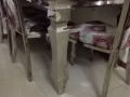  不锈钢餐桌，古董实木桌子便宜转让