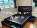 二手99成新带收纳双人床100